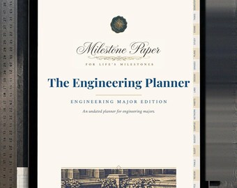Engineering Planner | Hyperlinked Digital Planner for iPad, GoodNotes Engineering Student Planner, Undated