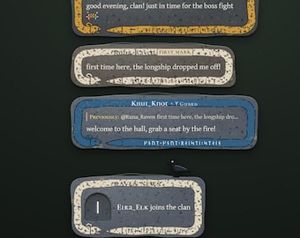 Viking Chat Widget for Twitch | Animated Rune Stone Chat Overlay for StreamElements | Norse Stream Chat Box