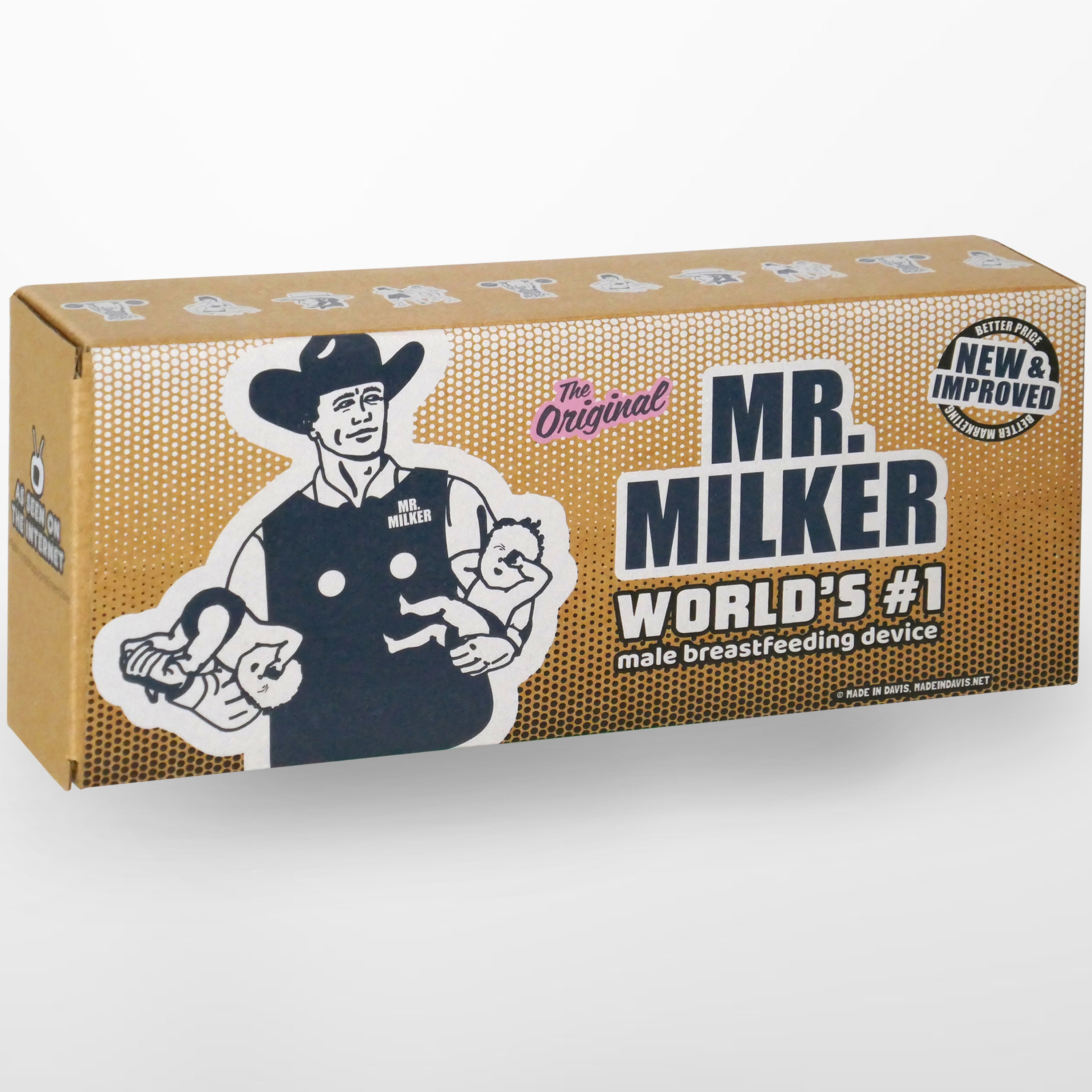 Mr Milker Now Men Can Breastfeed. Baby Shower Gift 