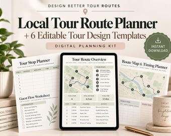 Local Tour Route Planner | 6 Editable Tour Design Templates