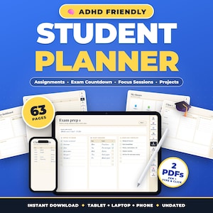 Planer ucznia z ADHD, planer szkolny, śledzenie zadań, planer nauki, planer studiów, planer prac domowych, planer egzaminów, plan zajęć