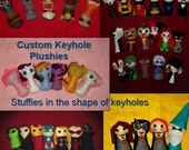 Items similar to Custom Keyhole Plushies: Mini stuffies in the shape of keyholes on Etsy