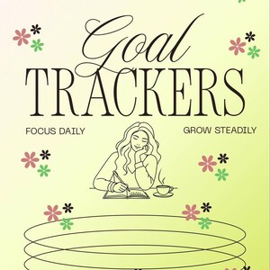 Goal Tracker Printable, Goal Planner, Goal Setting Worksheet, Productivity Planner PDF