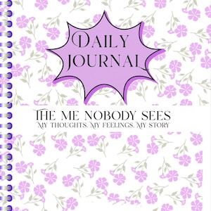 Teen Journal Printable, Daily Journal for Teens, Self Reflection Journal, Digital Diary