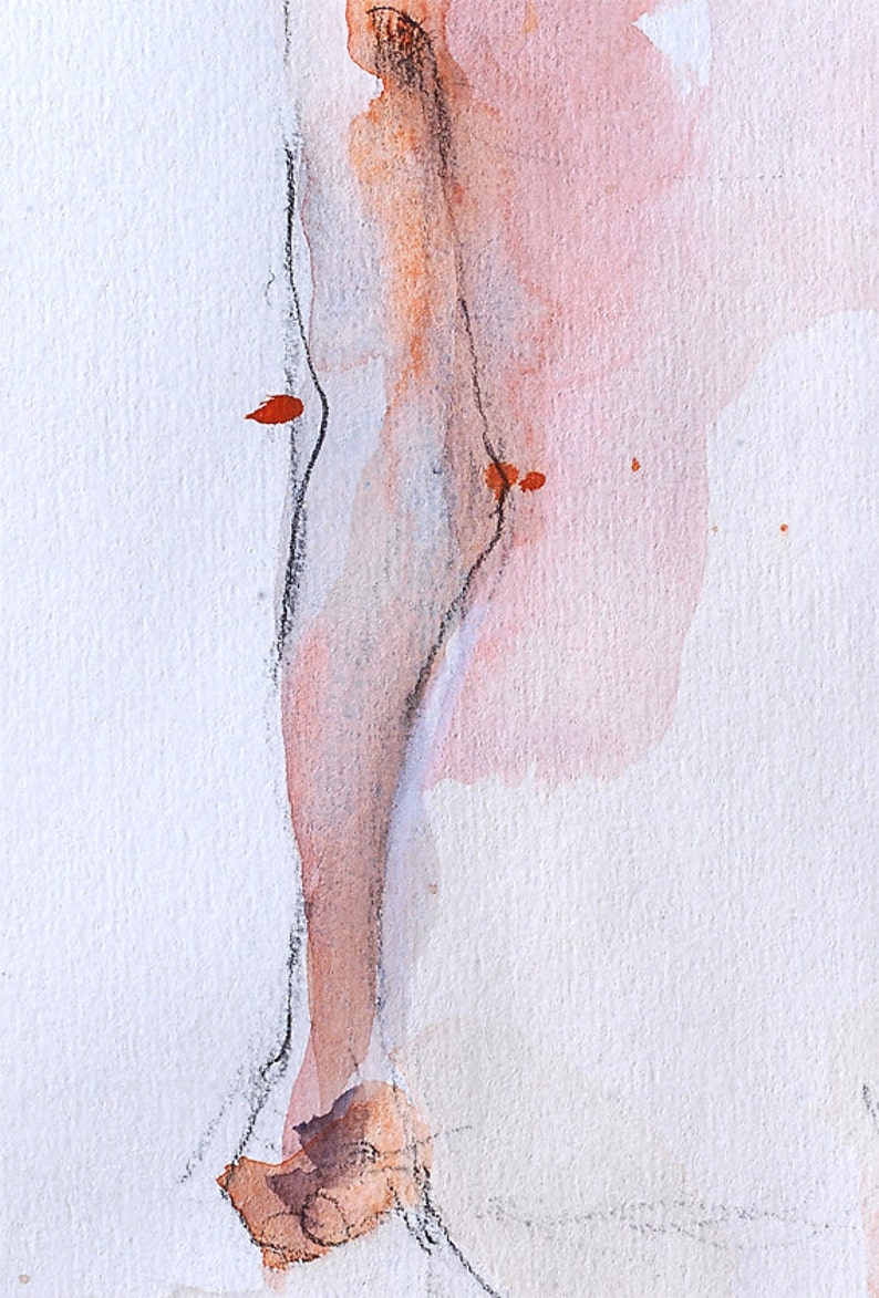 Female Figure Watercolor Fine Art Digital Print of My Original Etsy