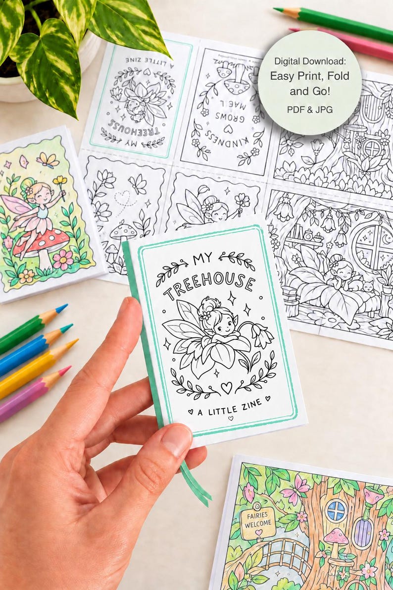 Fairy Coloring Pages Printable — Example 1 Fairy Coloring Pages Printable — Example 1