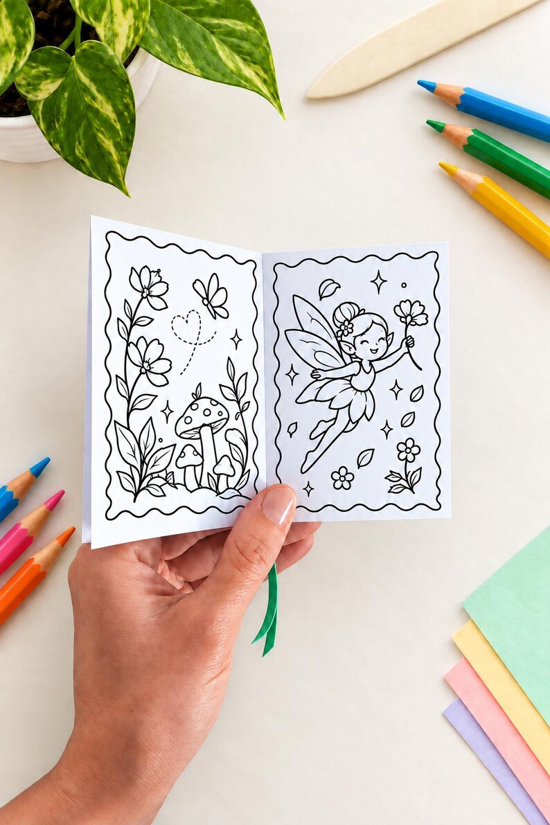 Fairy Coloring Pages Printable — Example 6 Fairy Coloring Pages Printable — Example 6