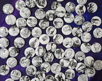 The Walking Dead Upcycled 1" Buttons