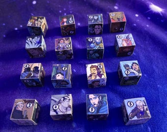 Vox Machina Upcycled Dice