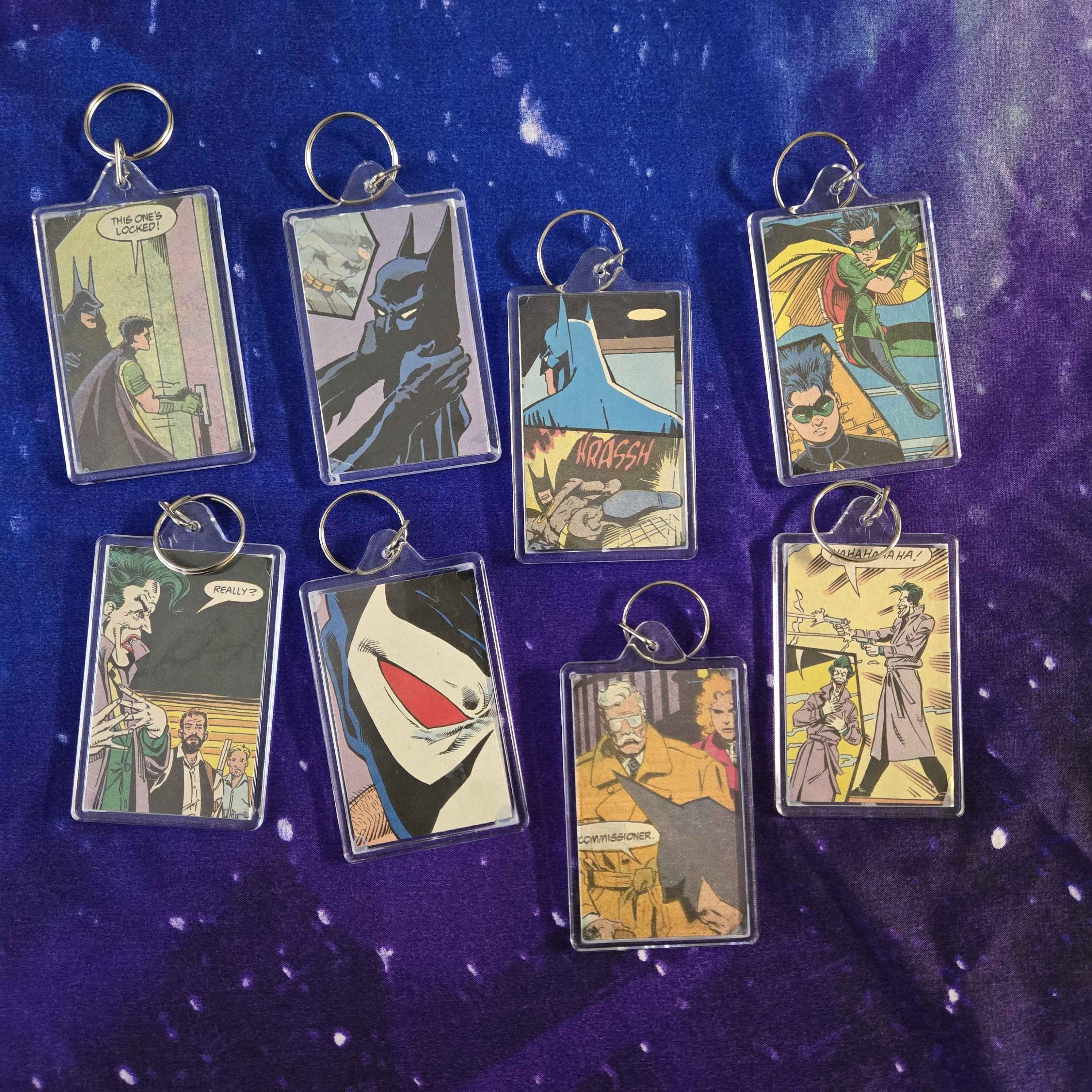 Batman Upcycled Keychains - Etsy