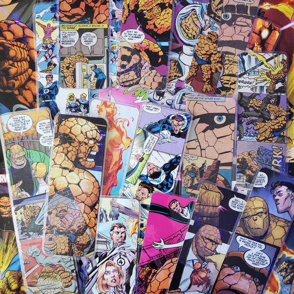 Marvel Comic's Fantastic Four Handmade Bookmarks