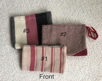 Authentic Vintage Chimayo Rose Striped Clutch Purse #1 OR #2 OR #3 - c 1940s to 1960s - Great for Mobile Devices and Accessories