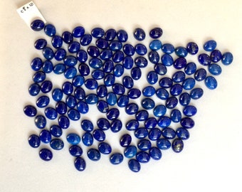 5 Star Pre 1985 Afghan Lapis 10 x 8mm Oval Designer Cut Cabs - Sold By Bulk Lot c 320 tcw or Handpick 20 or 25 - DIY Ready to Set Gemstones