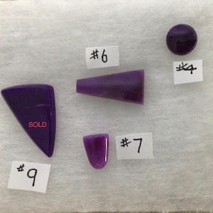 Sugilite Gel Specialty Designer Cut Gem Cabs c 11.58 tcw -Single or Lot Price - Cabochon Collection - Carl Lewis Druckman