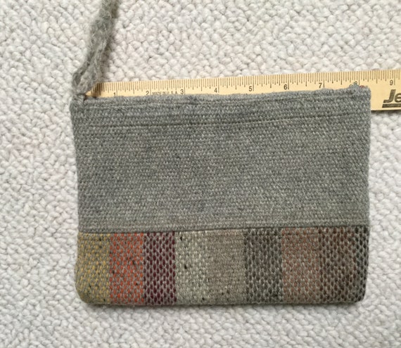 Vintage Chimayo Gray Striped Clutch Purse #1 OR #… - image 7