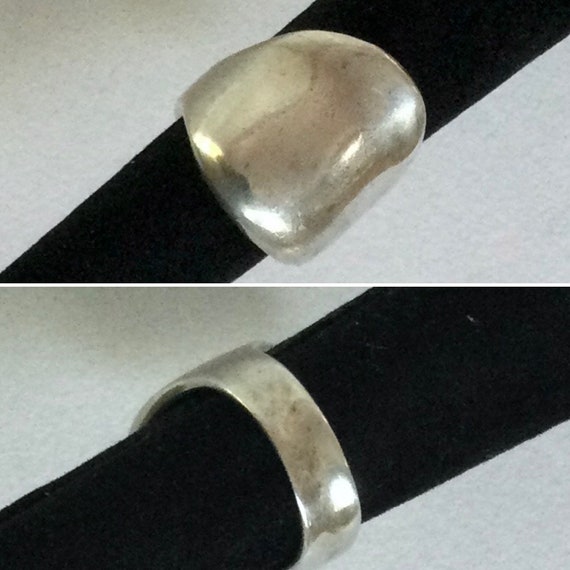Mid Century Modern Sterling Silver Unisex Style Rings - Variety of Shapes and Sizes - Sold by Lot or Piece - Juli Guasch - Spain - Sze. 5 View 3