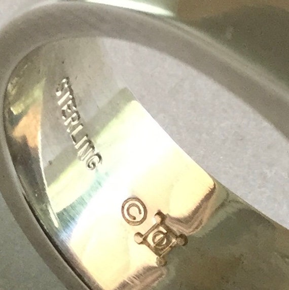 Modernist 1980s Geometric Stackable Statement Rin… - image 6