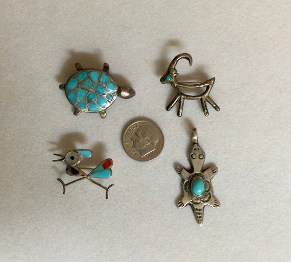 Vintage Native American Brooches & Pendants - Tra… - image 7