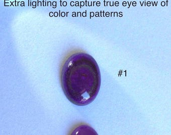 Natural Sugilite Cabochons - c 24.86 tcw - BUY Lot or BUY Piece at Carat Price - Wessels Mine, South Africa - Specimen Mineral Collection