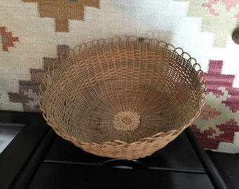 Vintage Salish Pacific Northwest Native American Gathering Basket from the Carl Lewis Druckman Private Collection - c 1960s