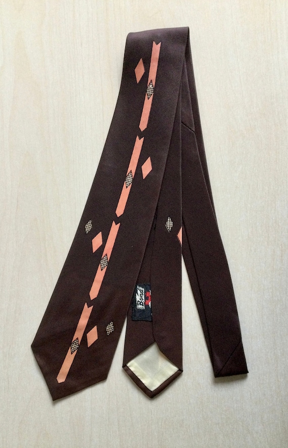 Bond Style Manor 4 Vintage Tie - circa 1950s - Mid