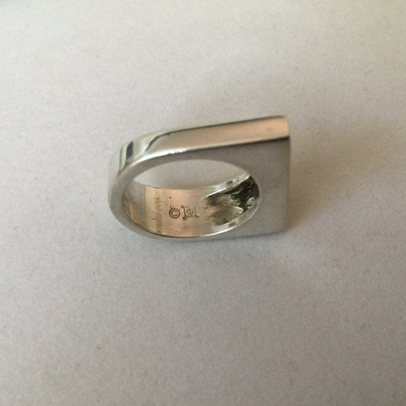 Modernist 1980s Geometric Stackable Statement Rin… - image 4