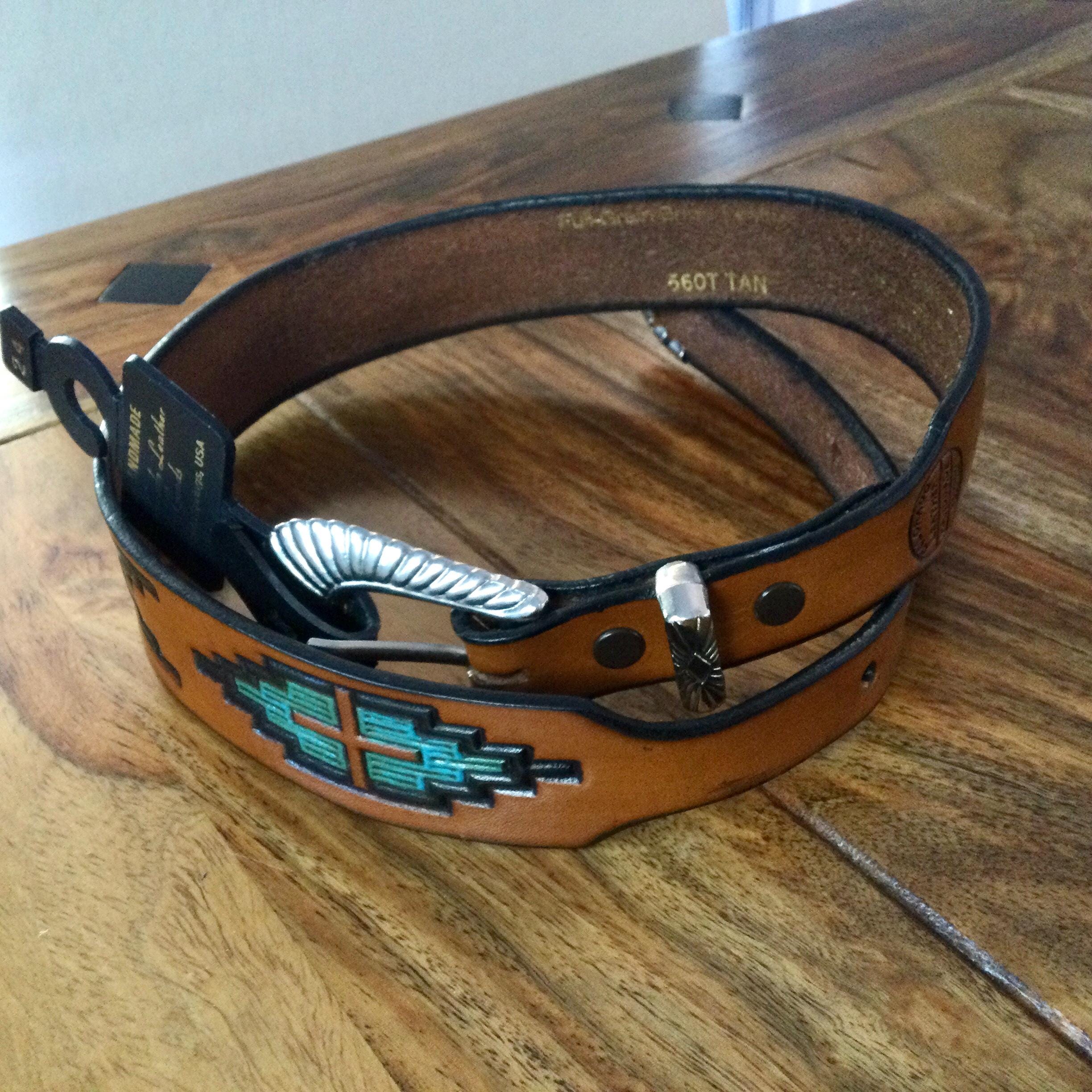 Handmade Belt by Colorado Leather Goods Colorado Saddlery Leather Belts main image 2