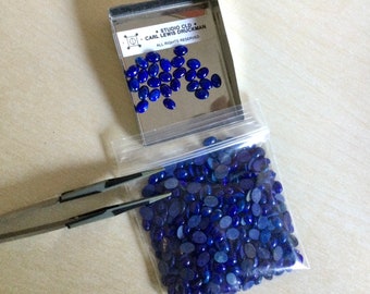 5 Star pre 1985 Afghan Lapis 7 x 5mm Ovals Designer Cut Cabs - Bulk or Lot c 301 tcw or Lots of 25 or 50 - Ready to Set Gem Cabochons