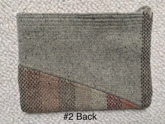 Vintage Chimayo Gray Striped Clutch Purse #1 OR #… - image 2