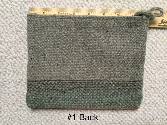 Vintage Chimayo Gray Striped Clutch Purse #1 OR #… - image 4