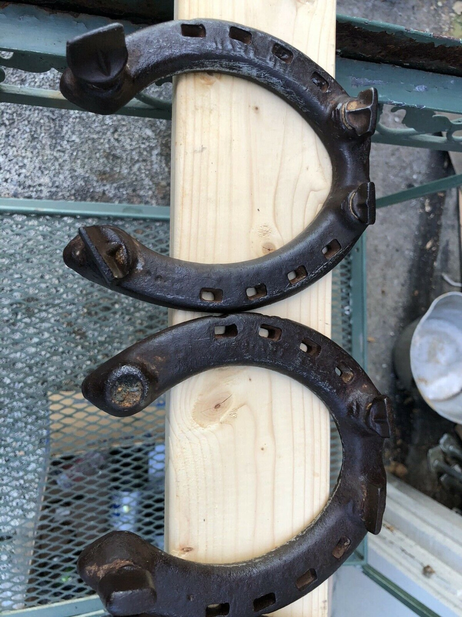 Vintage Horse Shoes Primitive Farm Horseshoe W / Cleats Cowboy Etsy