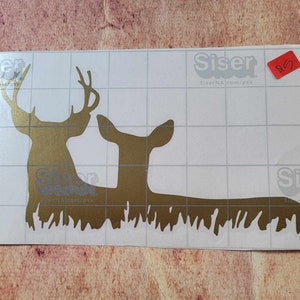 Elk with doe Decal