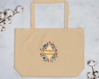 Large organic tote bag