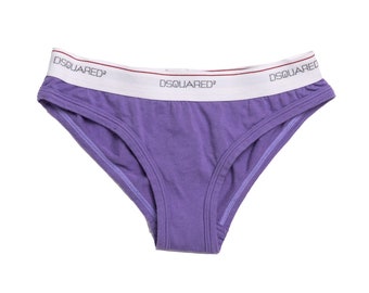 vintage NWT DSQUARED2 hipster brief underwear / embroidered Angel & Halo on butt / elastic logo waistband / high cut legs / Made in Italy