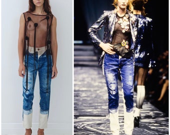 Vintage 90's JPG Jean Paul GAULTIER Jeans / SS 1997 Runway