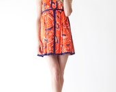 RÉSERVÉE au millésime de rares & à collectionner Nadine 60 s GEOFFREY BEENE fleur enfant imprimer robe baby doll