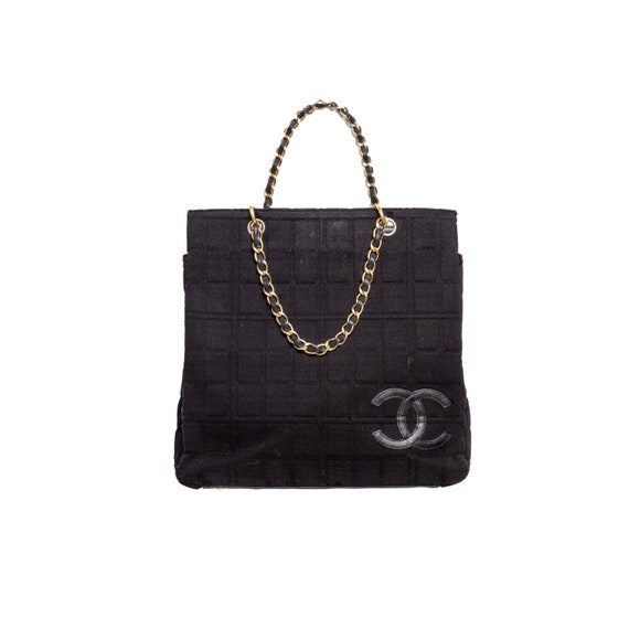 Buy Vintage CHANEL Quilted Jersey Chocolate Bar Bag / Double CC Online in  India 