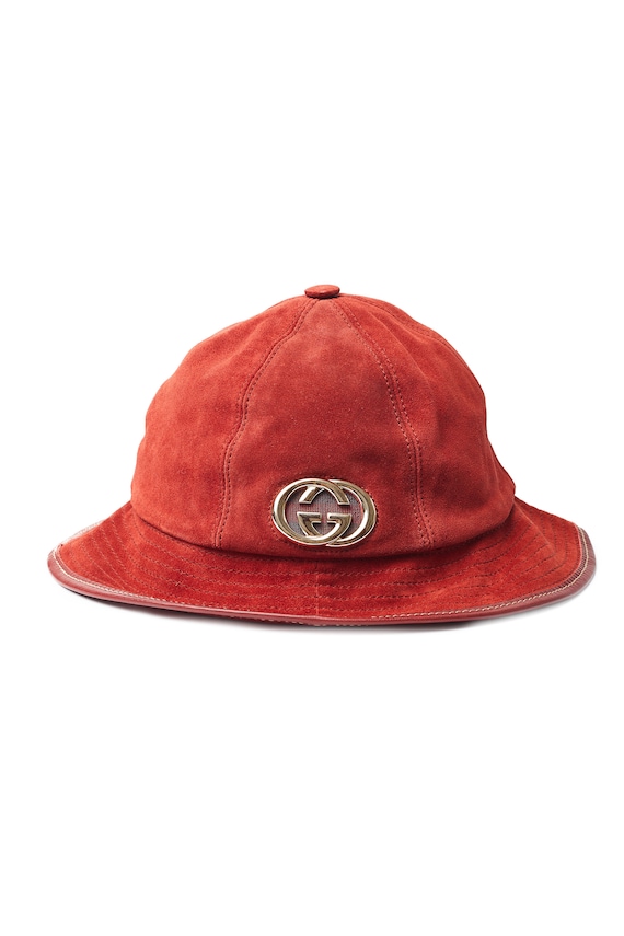 vintage Y2K GUCCI by Tom Ford bucket hat / gold GG