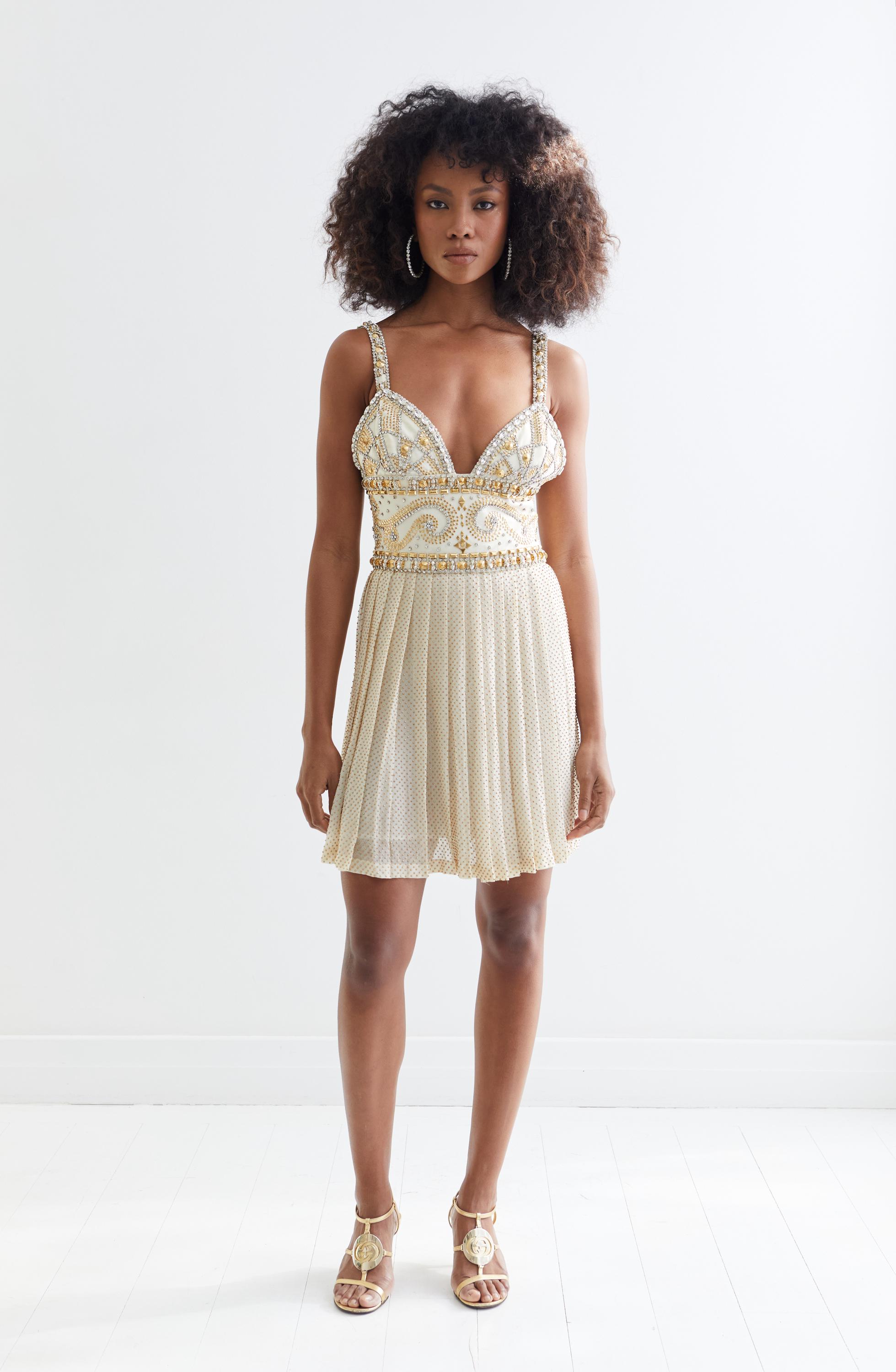 Vintage 90's ATELIER VERSACE Mini Dress / FW 1991 Runway Vintage 90's ATELIER VERSACE Mini Dress / FW 1991 Runway