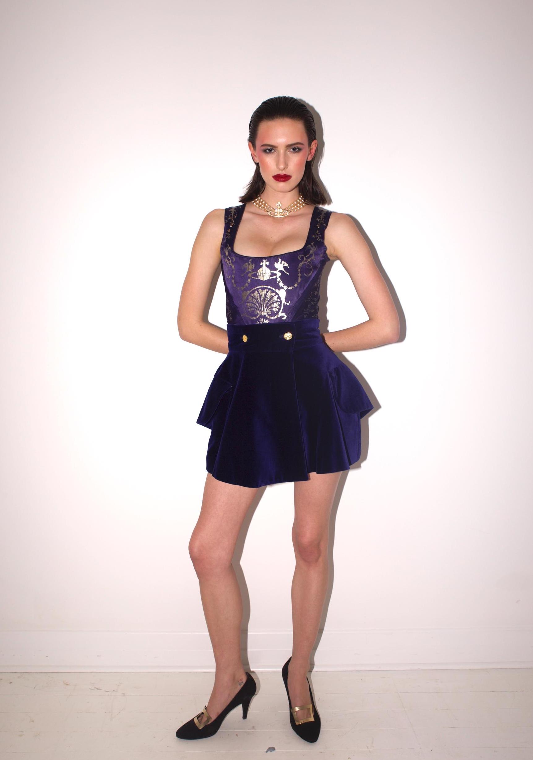 Vivienne Westwood ミニスカート バッスル ゴールドレーベル Vintage 90's VIVIENNE WESTWOOD Riding Skirt / Mini Wrap