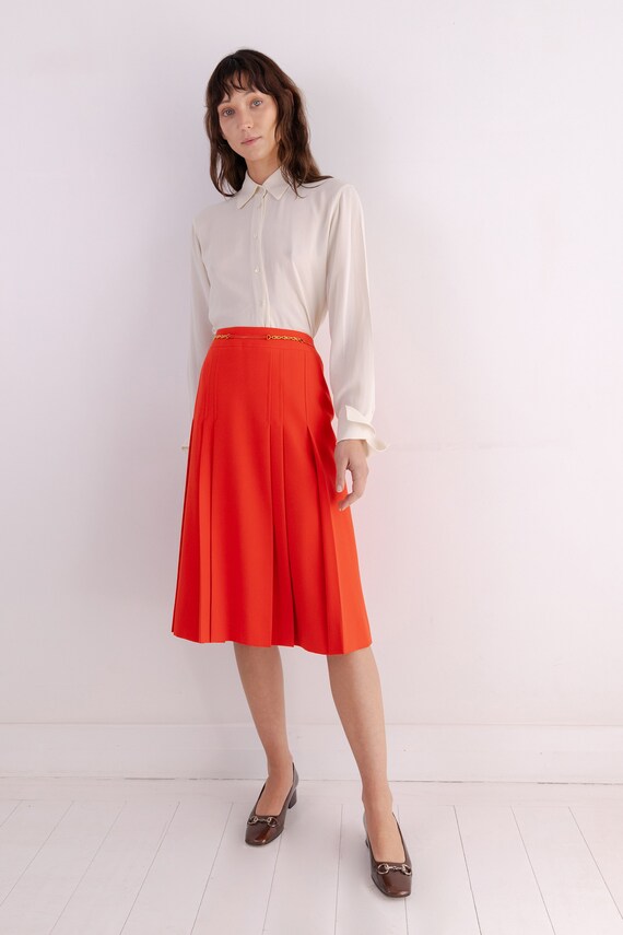 Vintage 70's CELINE PARIS Kilt Skirt / Light Weight Wool Vintage 70's CELINE PARIS Kilt Skirt / Light Weight Wool