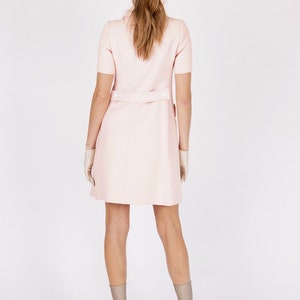 vintage 60's COURREGES PARIS Couture numbered logo dress image 3