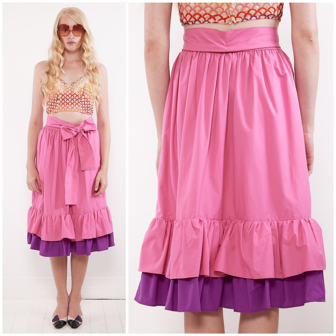 YSL vintage pink denim skirt サンローラン スカート DSC0rr2383-1-960x1440.jpg