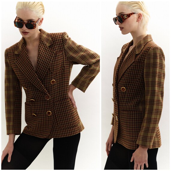 90s CHRISTIAN LACROIX Houndstooth Jacket