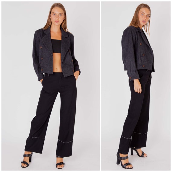 vintage 70's Yves SAINT LAURENT YSL wool bomber ja