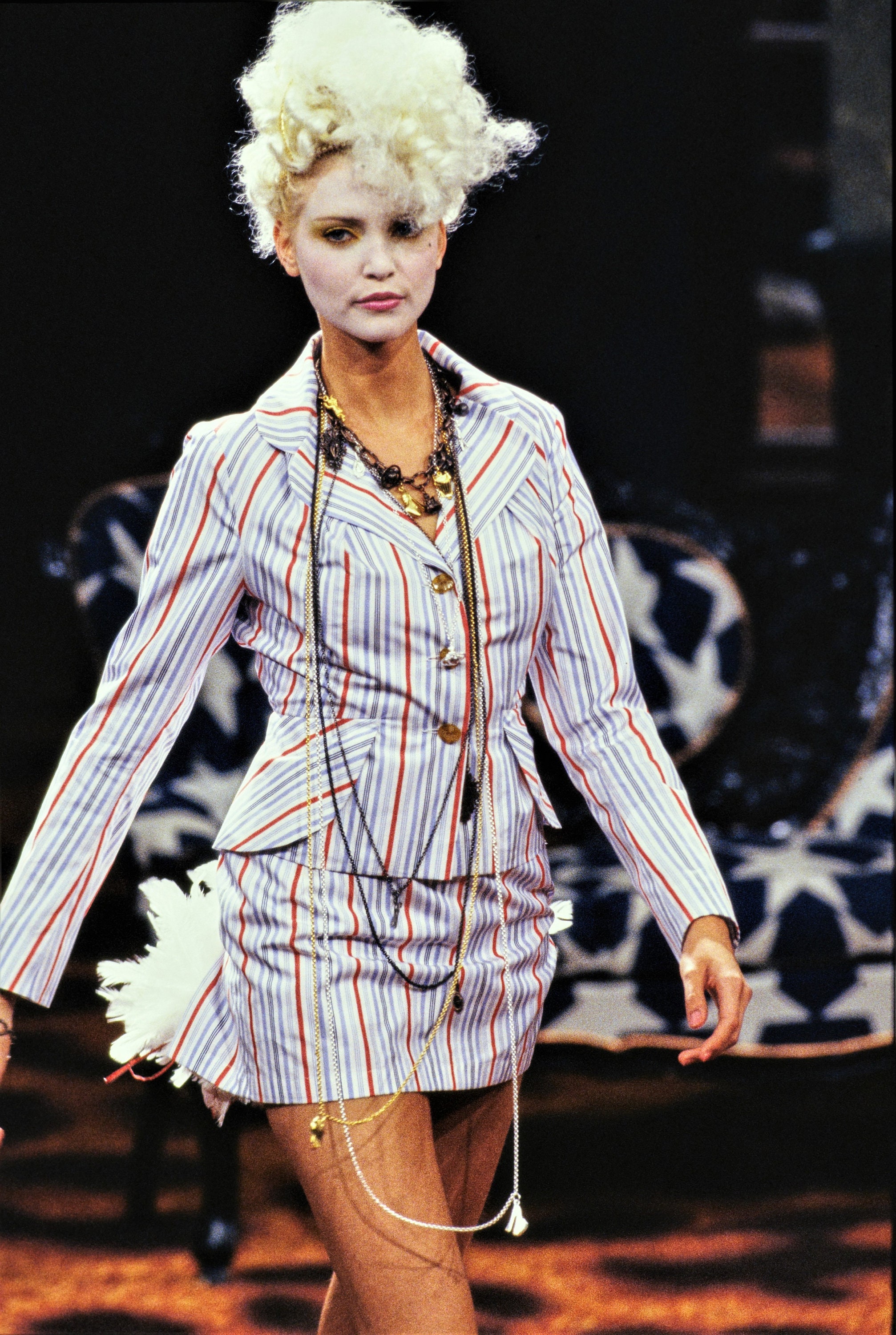 Vintage 90's VIVIENNE WESTWOOD Skirt / SS 1994 Cafe Society / Gold Vintage 90's VIVIENNE WESTWOOD Skirt / SS 1994 Cafe Society / Gold