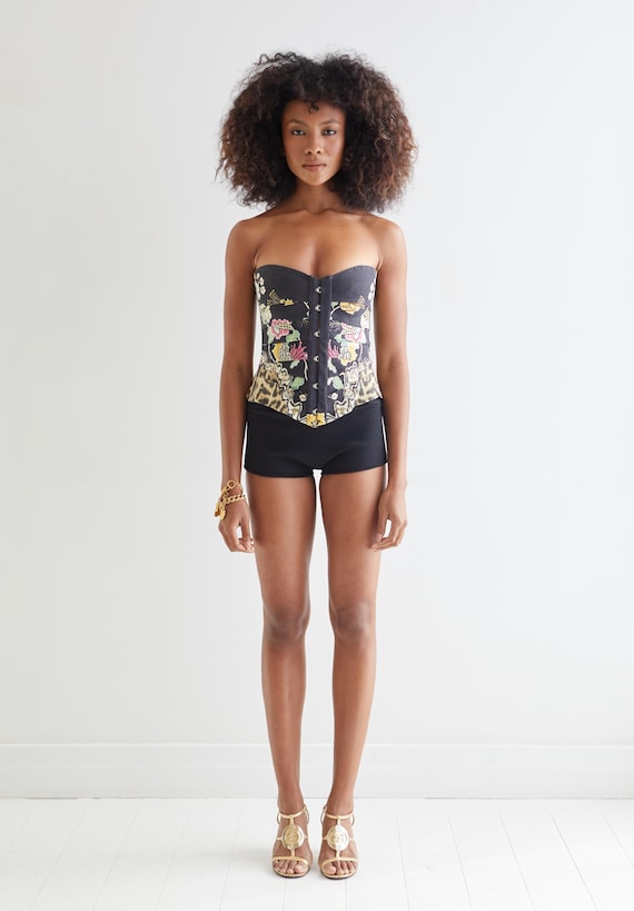 Vintage ROBERTO CAVALLI Strapless Bustier / SS 2003 Runway Vintage ROBERTO CAVALLI Strapless Bustier / SS 2003 Runway