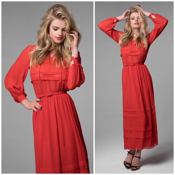 dior dress red