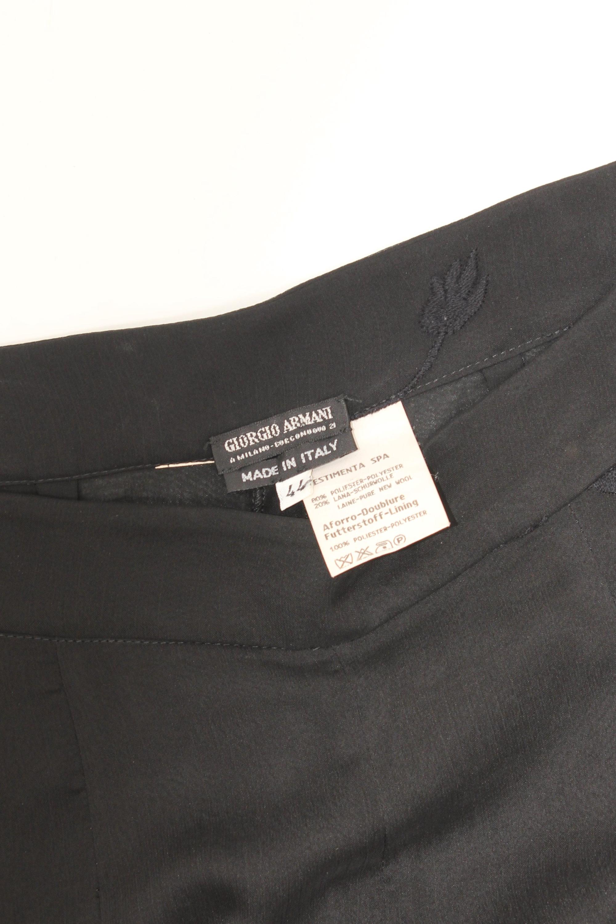 オールインワン・サロペット GIORGIO ARMANI Giorgio Armani Polyester Trousers Giorgio Armani Herringbone wool-blend pants Giorgio Armani