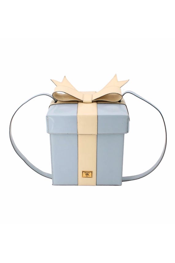 Vintage 90's MOSCHINO Bag / Tiffany Gift Box / Present / Patent